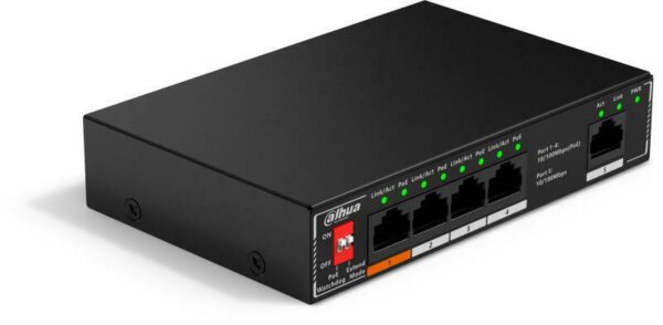 SWITCH. PoE Dahua 5 PORTURI 4XPOE „DH-SF1005P” (timbru verde 2 lei)