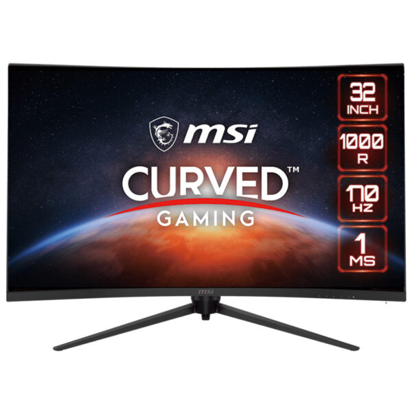 MONITOARE MSI – gaming G321CU 31.5inch VA UHD Curve 1500R 300cd/m2 144Hz 1ms HDMIx2 DP USB C „G321CU” (timbru verde 7 lei)