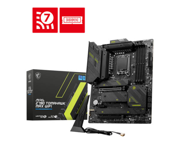 PLACI de BAZA MSI MAG Z790 TOMAHAWK MAX WIFI Intel Z790 4 x DDR5 MAX 192GB 1 X HDMI 1 X DP 2x PCI-E x16 slot 1x PCI-E x1 slot 4x M.2 „MAG Z790 TOMAHAWK MAX WIFI”