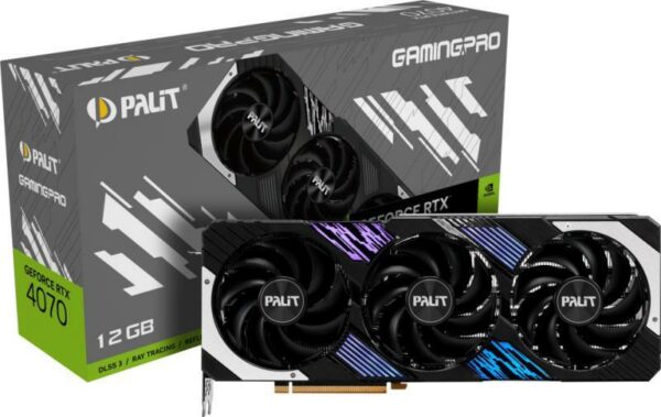 PLACI VIDEO Palit GeForce RTX 4070 GamingPro 12GB „NED4070019K9-1043A”