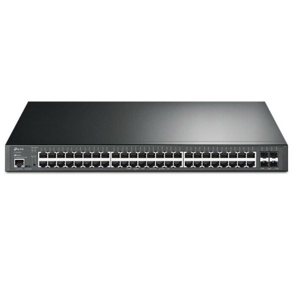 SWITCH POE TP-LINK L2+ Managed 48xxxx Porturi Gigabit L2+ si 4xxxx Sloturi 10GE SFP+, carcasa metalica, rackabil „TL-SG3452XP” (timbru verde 2 lei)