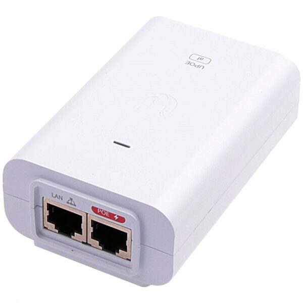 SWITCH. PoE Ubiquiti U-POE-AF is designed to power 802.3af PoE devices. U-POE-AF delivers up to 15W of PoE that can be used to power U6-Lite-EU and other 802.3af devices, protecting against electrical surges (ESD) „U-POE-AF-EU” (timbru verde 2lei)