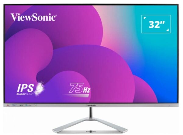 MONITOARE ViewSonic LCD 32″ IPS/SILVER VX3276-MHD-3 „VX3276-MHD-3” (timbru verde 7 lei)