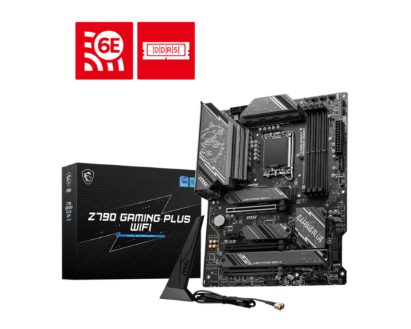 PLACI de BAZA MSI Z790 GAMING PLUS WIFI DDR5 LGA1700 ATX MB PCIe x16 HDMI 4xSATA „Z790 GAMING PLUS WIFI”