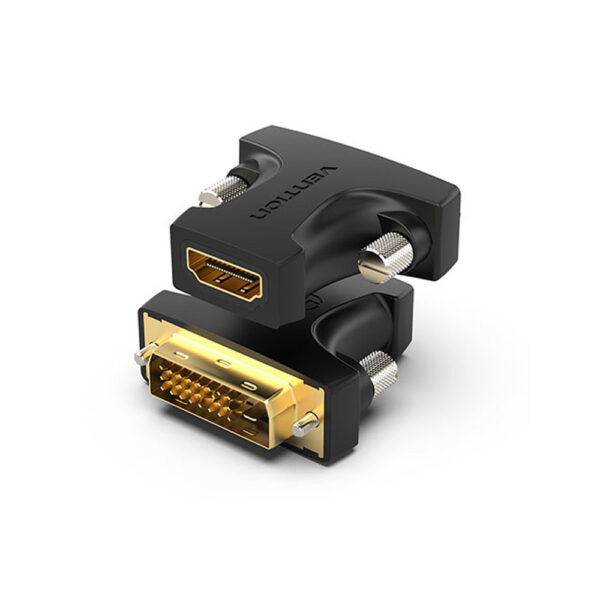 Adaptor video Vention, HDMI(M) la DVI-D(M) (24+1), rezolutie maxima 1080p la 60 Hz, conectori auriti, dublu sens, invelis PVC, negru, „AILB0” (timbru verde 0.18lei) – 6922794747845