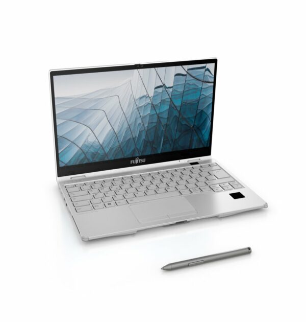 NOTEBOOK Fujitsu Lifebook U9313X Silver-white, 13.3″ FHD Touch, Intel Core i7-1370P, 32GB DDR5, SSD 1TB M.2, Fingerprint, 4cell 64Wh, Win 11 Pro, 2Y „VFY:U9X13MF7ERBA” ((timbru verde 3.5 lei)