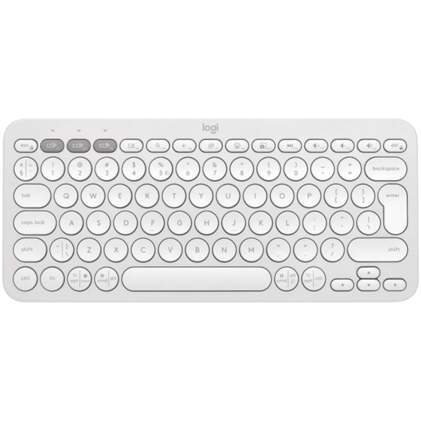 Tastatura Bluetooth Logitech Pebble Keys 2 K380s, Multi-Device, Tonal White 45507172, „920-011852” (timbru verde 0.18lei)