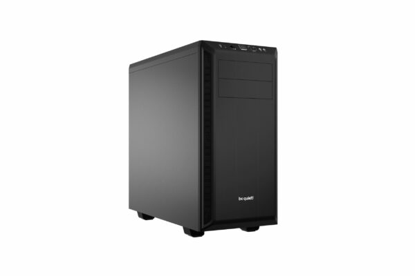 CARCASA be quiet! „PURE BASE 600”, Middle Tower, ATX, fara sursa, 2xfan, USB 3.2 gen 1 x 2, audio+mic, PSU shroud, 7 sloturi expansiune, iluminare , negru, „BG021” (timbru verde 0.24lei)