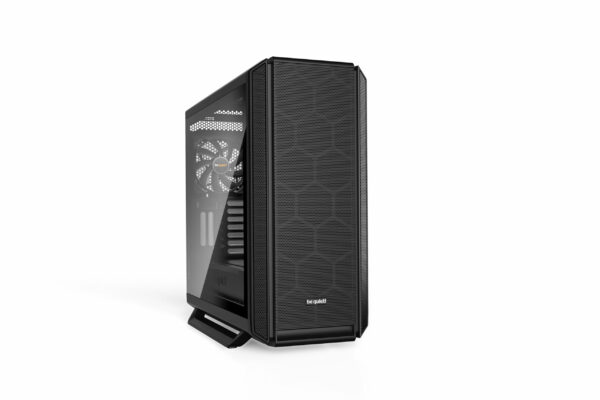 CARCASA be quiet! „SILENT BASE 802”, Middle Tower, ATX, fara sursa, 3xfan, USB 3.2 gen 1 x 3, USB Type-C x 1, audiox2, PSU shroud, 7+2 sloturi expansiune, iluminare , negru, „BGW39” (timbru verde 0.32lei)