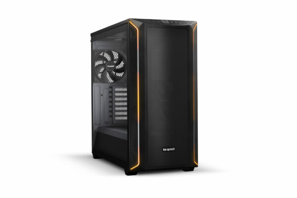 CARCASA be quiet! „SHADOW BASE 800”, Middle Tower, ATX, fara sursa, 3xfan, USB 3.2 gen 1 x 2, USB Type-C x 1, audio+mic, PSU shroud, 7 sloturi expansiune, iluminare ARGB, negru, „BGW61” (timbru verde 0.32lei)