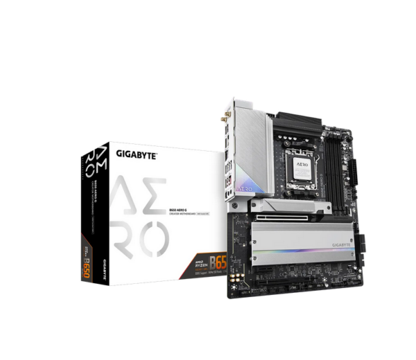 PLACI de BAZA Gigabyte B650 AERO G AM5 4x DDR5, 3x PCIE x16, 3x M.2, 1x USB TYPE-C 1x HDMI, 4x SATA 6GB/s, ATX „B650 AERO G”