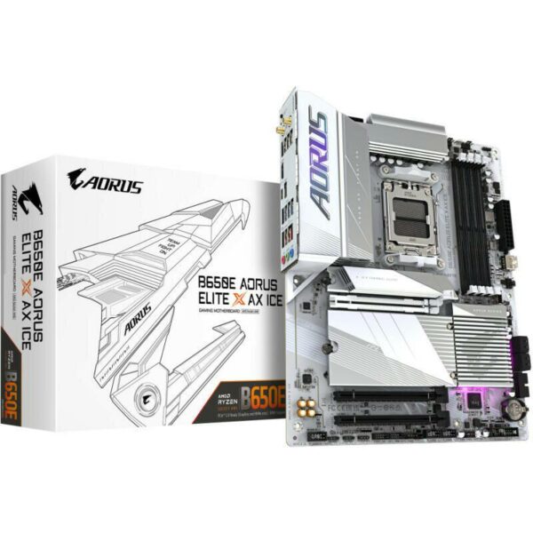 PLACI de BAZA Gigabyte B650E A ELITE X ICE AM5 4xDDR5 4xSATA 3xM.2 „B650E A ELITE X ICE”