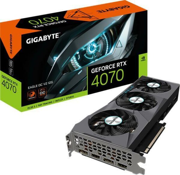 PLACI VIDEO Gigabyte GB GeForce RTX 4070 EAGLE OC V2 12G „GV-N4070EAGLE OCV2-12GD”