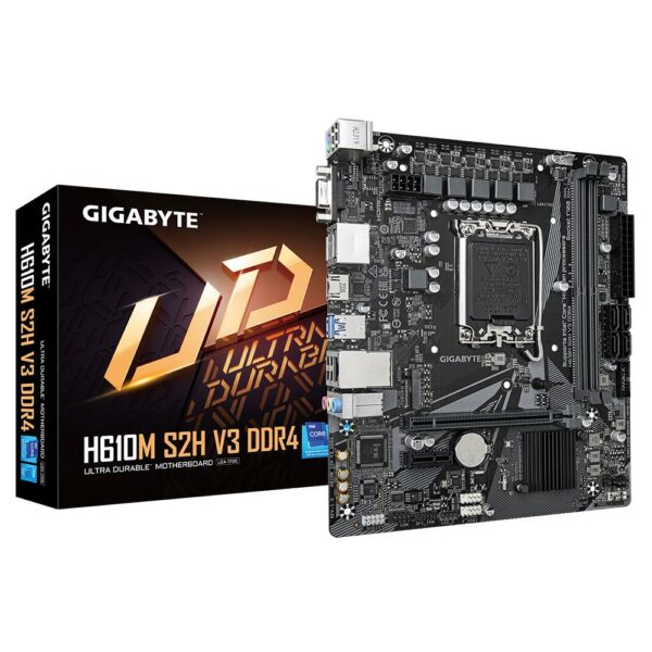 PLACI de BAZA Gigabyte Intel H610, Socket 1700, mATX S2H V3 DDR4 „H610M S2H V3 DDR4”