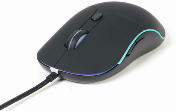 MOUSE GEMBIRD, PC sau NB, cu fir, USB, optic, 2400 dpi, butoane/scroll 6/1, scroll cu iluminare, negru, „MUS-UL-02” (timbru verde 0.18 lei)