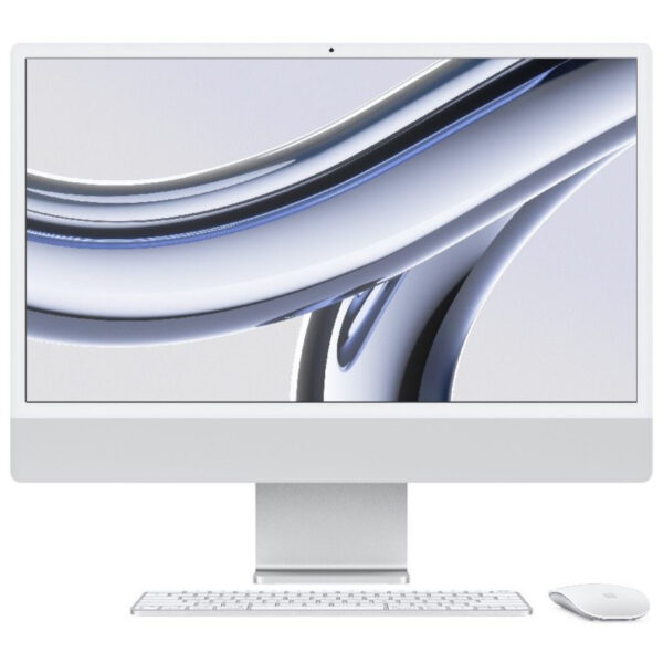 DESKTOP Computers Apple iMAC 24 M3 GPU 8 16GB 512GB INT silver „Z195000H6” (timbru verde 10 lei)