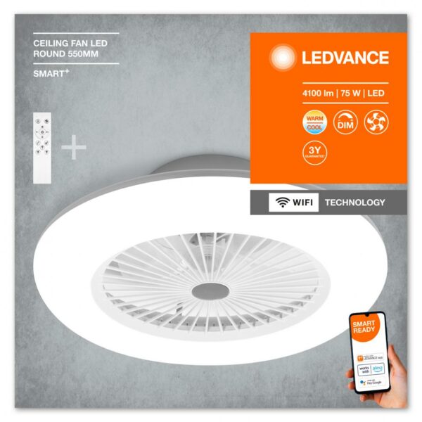 SMART WIFI CEILING FAN RD REM TW WTLEDV „000004058075572553” (timbru verde 0.8 lei)