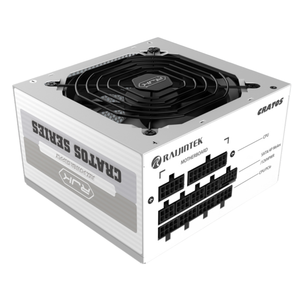 Sursa RAIJINTEK CRATOS 1200 WHITE, ATX, 80 PLUS GOLD, 1200W, PCIe 5.0, Full Modulara „0R30B00004” (timbru verde 2 lei)