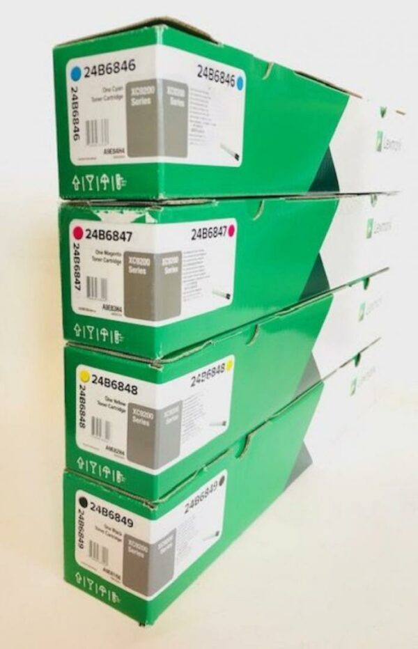 Toner Original Lexmark Cyan, 24B6846, pentru XC9225|XC9235|XC9245|XC9255|XC9265, 30K, (timbru verde 1.2 lei)”24B6846″