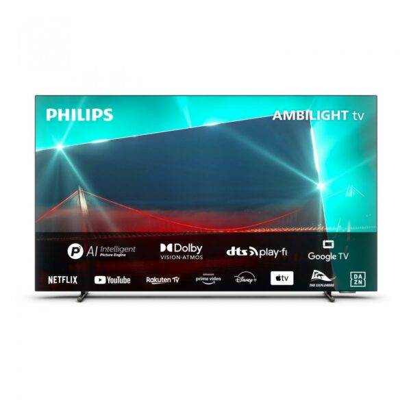 OLED TV 4K 55(139cm) PHILIPS 55OLED718 „55OLED718/12” (timbru verde 15 lei)