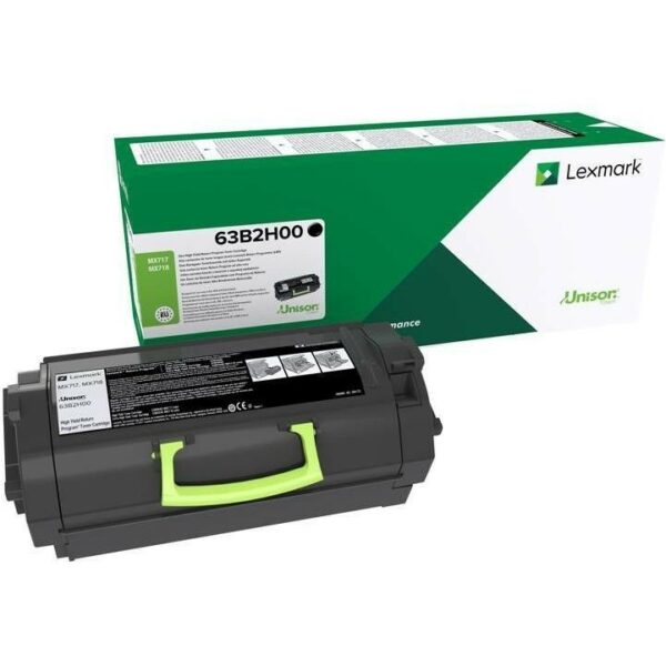 Toner Original Lexmark Black, 63B2H00, pentru MX717|MX718, 25K, (timbru verde 1.2 lei)”63B2H00″