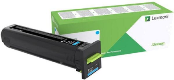 Toner Original Lexmark Cyan, 72K2XCE, pentru CS820, 22K, (timbru verde 1.2 lei)”72K2XCE”