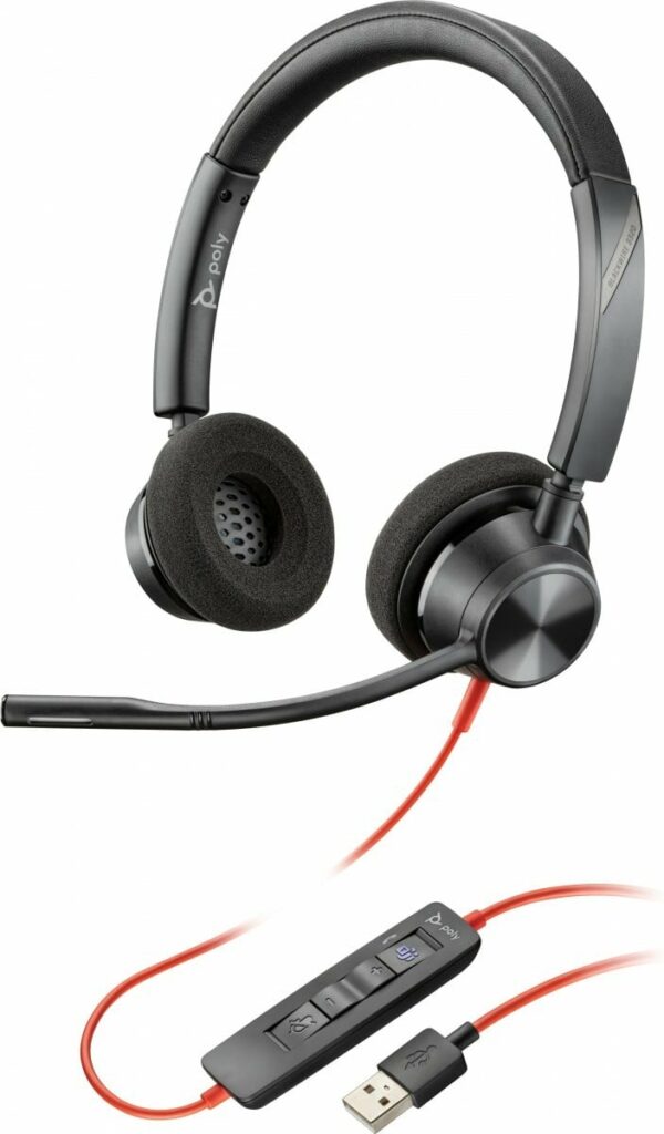 CASTI HP Poly Blackwire 3325 Microsoft Teams Certified USB-A Headset „76J21AA” (timbru verde 0.8 lei)