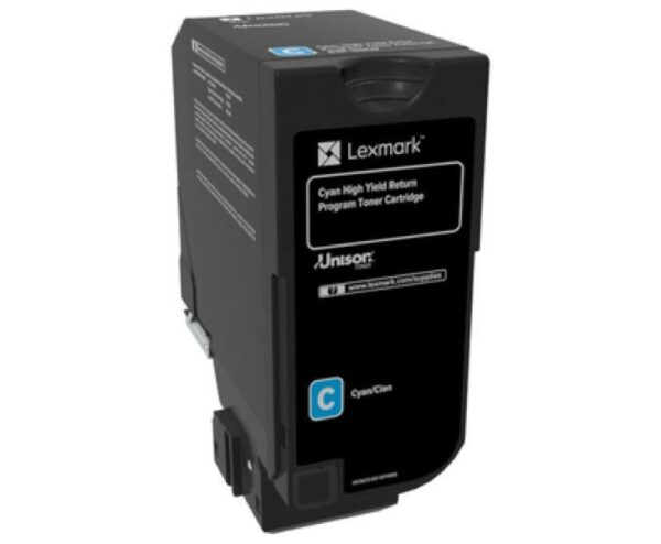 Toner Original Lexmark Cyan, 84C2HC0, pentru CX725, 16K, (timbru verde 1.2 lei)”84C2HC0″