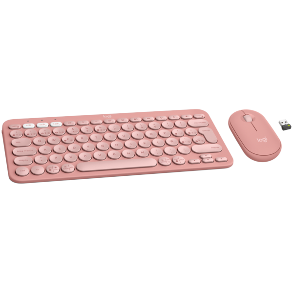 LOGITECH Pebble 2 Combo – TONAL ROSE – (US) INTL – 2.4GHZ/BT – N/A – INTNL-973 – UNIVERSAL „920-012241” (timbru verde 0.8 lei)