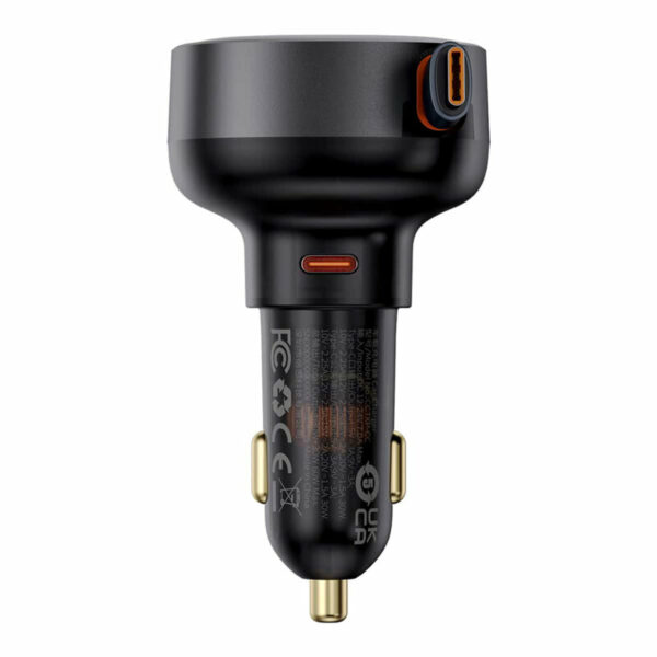 INCARCATOR auto Baseus Enjoyment Pro, 2 x USB Type-C , total output 60W, pt. bricheta auto, negru „C00057802111-01” (timbru verde 0.18 lei) – 6932172641658