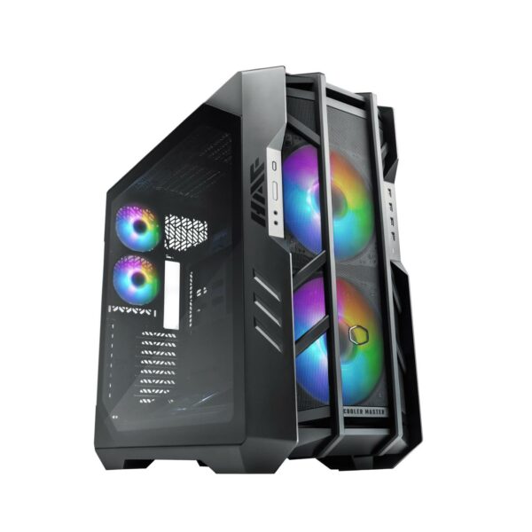 CARCASA Cooler Master HAF 700, Tower, E-ATX, fara sursa, 5xfan, USB 3.2 gen2 Type-C x 1, USB 3.2 gen 1 x 4, audio, mic, LED controller ARGB, , PSU shroud, 8 sloturi expansiune, iluminare , gri, „H700-IGNN-S00” (timbru verde 0.48lei)