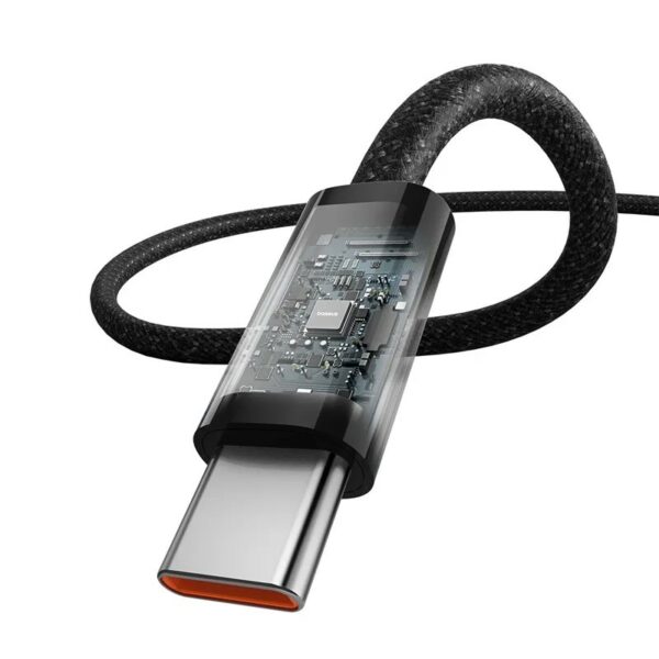 CABLU alimentare si date Baseus Dynamic 3, Fast Charging Data Cable pt. smartphone, USB Type-C la USB Type-C 100W, braided, 2m,negru „P10367000111-01” (timbru verde 0.18 lei) – 6932172651657