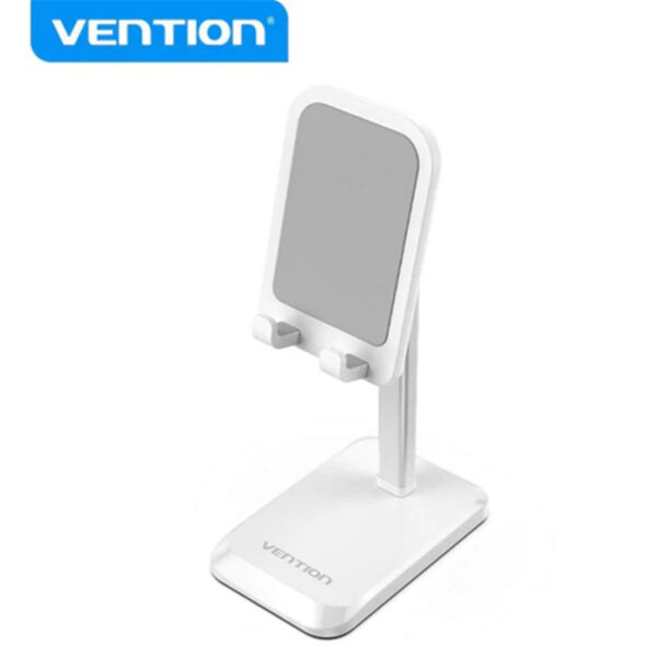 SUPORT birou Vention pt SmartPhone, aliaj de Aluminiu, inaltime reglabila 54.5mm, device compatibil 4 – 12.9inch, alb, „KCQW0” – 6922794764781