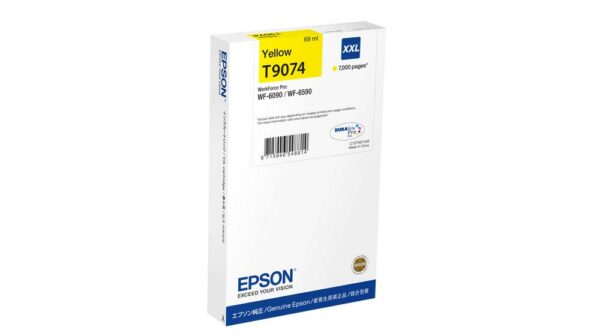 Cartus Cerneala Original EPSON Yellow, T9074, pentru WF-6590DWF, 7K, (timbru verde 1.2 lei)”C13T907440″