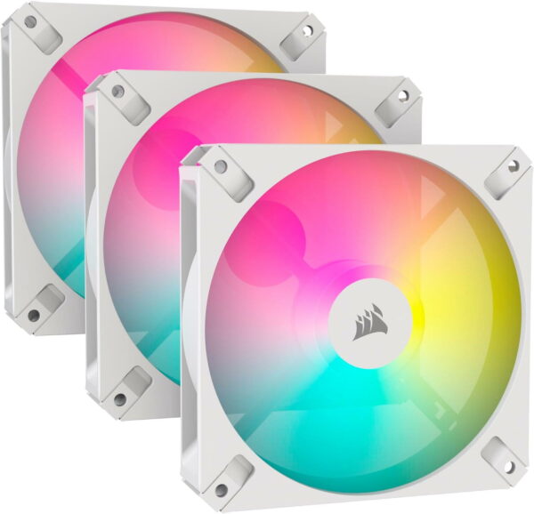 Ventilator Corsair iCUE AR120 RGB, 120mm PWM, Single Pack, Alb „CO-9050168-WW”