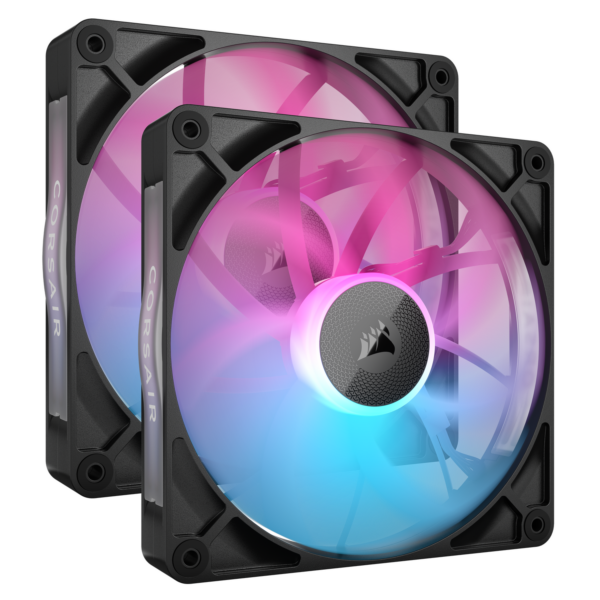 VENTILATOR Corsair iCUE LINK RX140 2x140mm RGB NEGRU, viteza 0.300-1700 RPM +/- 10%, Airflow: 18.1-95.7 CFM, Presiune Statica: 0.15-3.79 mm-H2O, Nivel de zgomot” 10-36dBA, Prindere magnetica, Lungime cablu 135mm, 600mm „CO-9051020-WW”