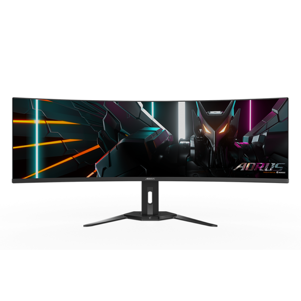 MONITOARE Gigabyte 5120 x 1440(DQHD,250 cd/m2(TYP), 0.03ms GTG, refresh: 144Hz, 2 x HDMI, 1 x Display port, 1 x USB-C, 2 x USB 3.0, 1 x USB 3.0, 1 x jack, Difuzoare 2 x 5w, Vesa: 100*100 mm „CO49DQ” (timbru verde 7 lei)