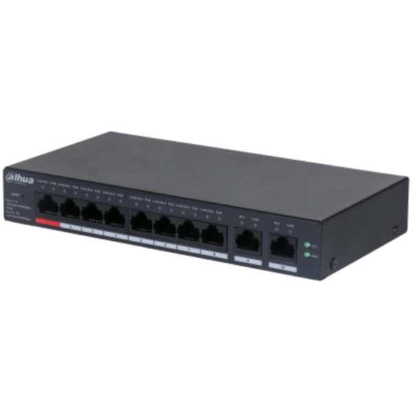 DAHUA SWITCH 10P MNG 8POE CS4010-8ET-110 „CS4010-8ET-110” (timbru verde 2 lei)