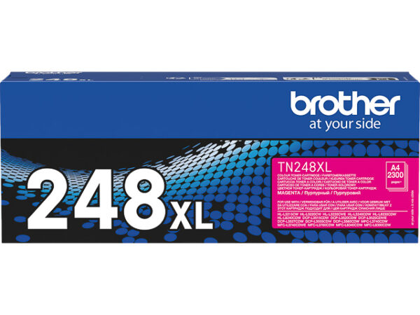 Toner Original Brother Magenta, TN248XLM, pentru HL-L3220|L3240|HL-L8230|L8240|DCP-L3520|DCP-L3560|MFC-L3740|MFC-L8340|MFC-L8390, 2.3K, (timbru verde 1.2 lei)”TN248XLM”