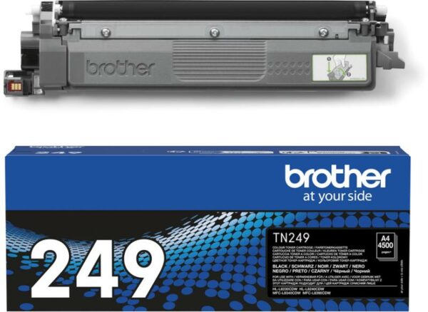 Toner Original Brother Black, TN249BK, pentru HL-L8230|HL-L8240|MFC-L8340|MFC-L8390, 4.5K, (timbru verde 1.2 lei)”TN249BK”