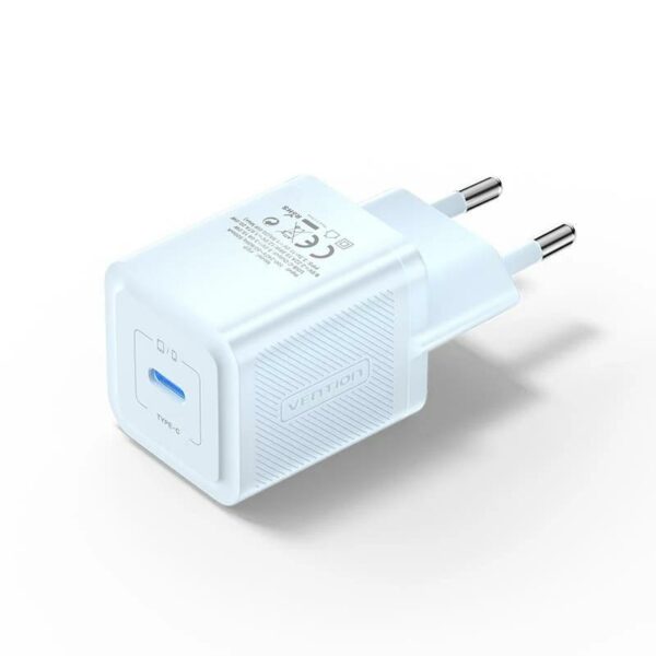 INCARCATOR retea Vention 20W, 1 x USB Type-C, 5V/3A, QC 3.0, albastru, „FEPL0-EU” (timbru verde 0.18 lei) – 6922794782112