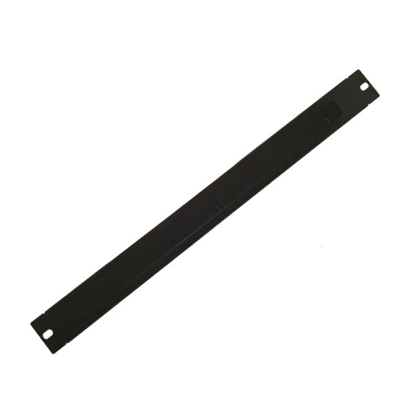 PANOU gestionare cabluri SPACER, tip masca orizontala cu perii, 19 inch, 1U, 0.8mm, negru, „SPCM-1UB-BK-02”