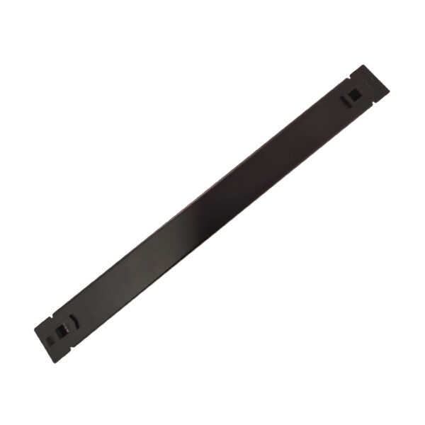 PANOU gestionare cabluri SPACER, tip masca orizontala blank, 19 inch, 1U, 0.8mm, negru, „SPCM-1UF-BK-02”