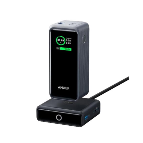 POWER BANK Anker „Prime” 20000mAh, 200W , 1 x USB, 2 x USB Type-C, display digital, 12V/5A, negru, „A1336011” (timbru verde 0.98 lei) – 194644130893