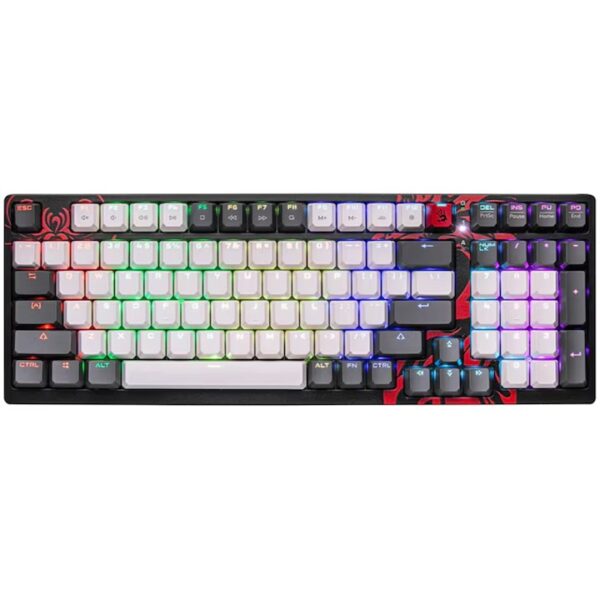 TASTATURA A4TECH – gaming, „Bloody co-branded Naraka”, cu fir 1.8m, 106 taste, multimedia , iluminare, USB, negru, „S98” (timbru verde 0.8 lei)