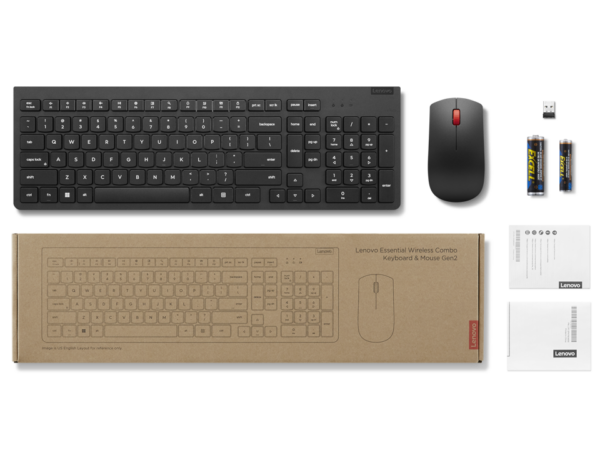 LENOVO Essential Wireless Keyboard and Mouse Combo Gen2 Romanian „4X31N50735” (timbru verde 0.8 lei)