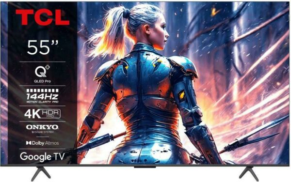 Qled TV 4K 55(139cm) 144Hz TCL 55T8B ( „55T8B” (timbru verde 15 lei)