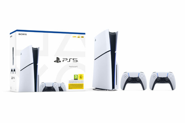 Consola Playstation 5 Slim Disk 1TB Disc Version + 2 controllere DualSense „VX1000042051”