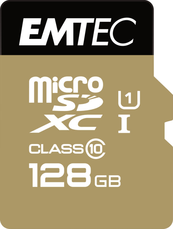 Card memorie Gold Elite 128 GB microSDHC, Memory Card&nbsp;(Class 10 UHS-I (D1)) „ECMSDM128GXC10GP” (timbru verde 0.03 lei)
