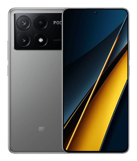 Smartphone Poco X6 Pro 256GB 8GB RAM 5G Dual SIM Grey „MZB0FVFEU” (timbru verde 0.45 lei)